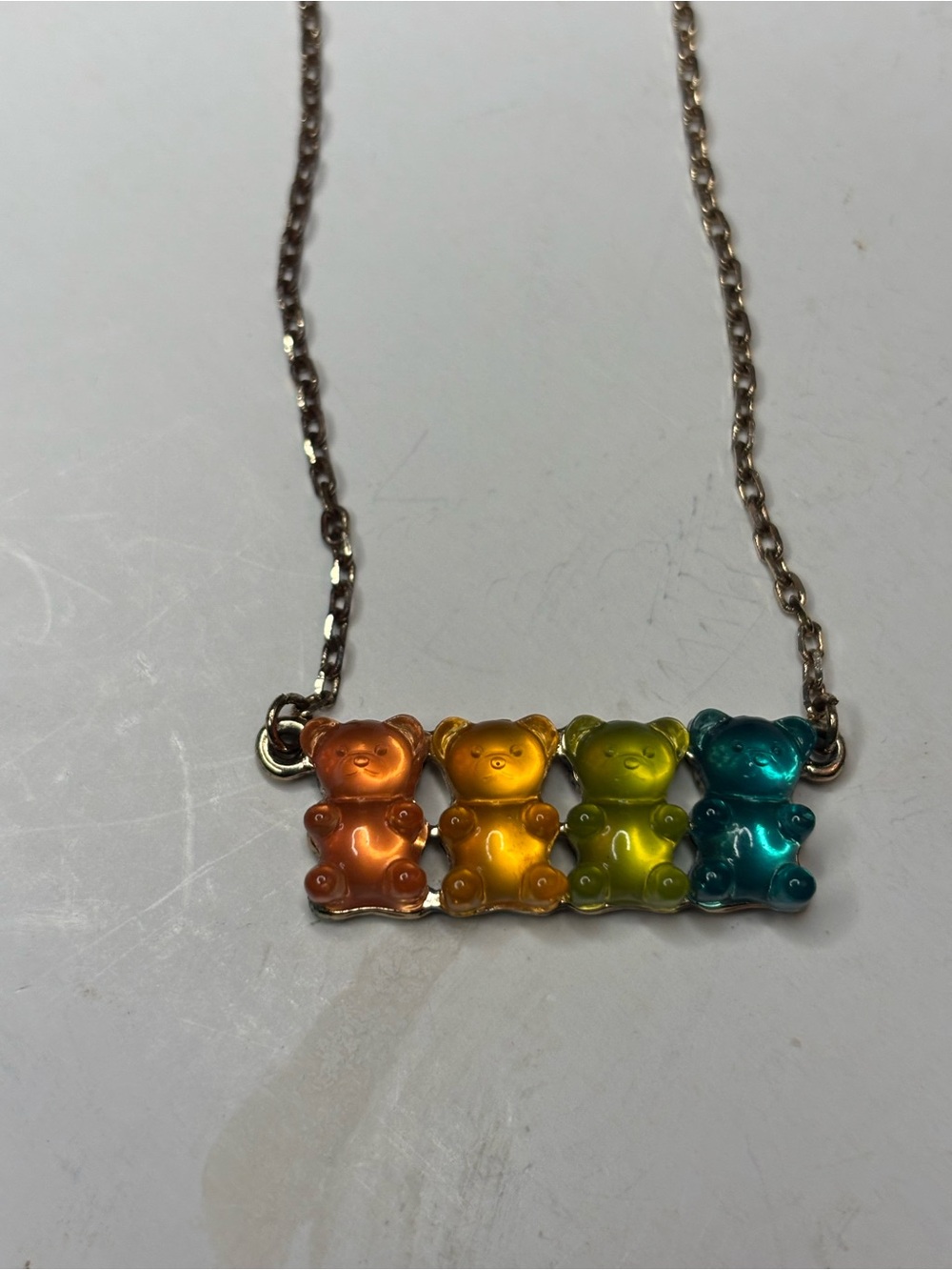 Betsy Johnson Gummy Bear Pendant Necklace - Multicolor Women Jewelry